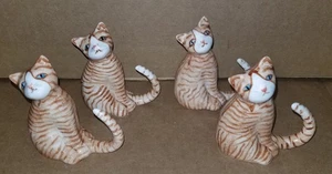 Ceramic Cat Napkin Rings Set of 4 (2/2) - Picture 1 of 2