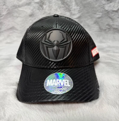 Boné chapéu Homem-Aranha alça preta traseira bonés essenciais Marvel quadrinhos - Imagem 1 de 4
