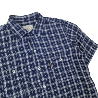 Giorgio Armani Mens Check Shirt Size Large Short Sleeve Vintage 90s 2000s  - Image 1 of 4