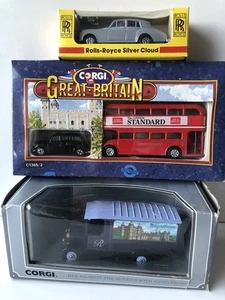 Corgi /Diecast Bundle - Corgi 97153 Queen 40th Anniversary /Rolls Royce/Bus/Taxi - Picture 1 of 24