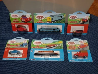 LOTE DE 6 TRENES/VEHÍCULOS ERTL Thomas the Tank Engine & Friends de metal fundido a presión NUEVO Foto 1 de 4