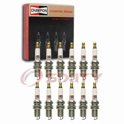 12 pc Champion Iridium Spark Plugs for 2003 Bentley Continental 6.0L W12 cp - Image 1 of 4