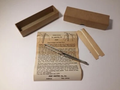 Bead Stringer & Knot Tyer Crafting Tool Jewelry Post Electric Co Instructions - Image 1 of 4