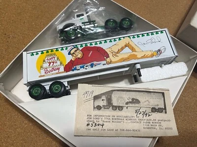 1992 WINROSS HAPPY 77TH BIRTHDAY JIM LORD Trailer Truck JULY 27 Shamrocks — 第 1/4 张图片