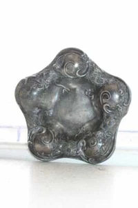 Silverplate Repouse Trinket Dish Candy Dish Antique Eureka Silver Co - Picture 1 of 7