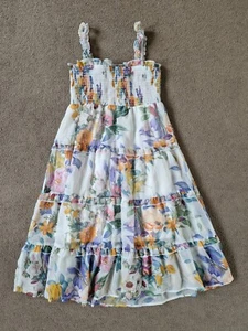 LIPSY Maxikleid Blumen Stufen ärmellos Mädchen Alter 9 Jahre - Bild 1 von 5