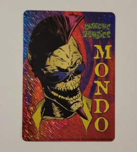 EXTREME ZOMBIES Mondo 1997 Prismatic PRISM DISTRIBUTORE AUTOMATICO STICKER CARD NM Rara - Foto 1 di 3