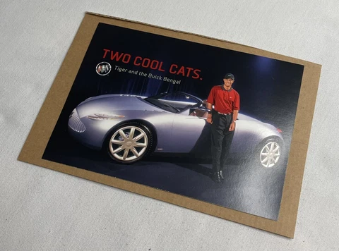 NEW!!! Tiger Woods Promo Postcard Buick Great Condition Cover