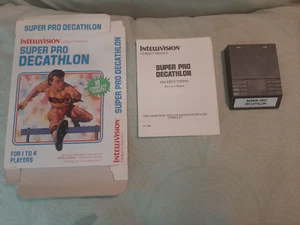 SUPER PRO DECATHLON - Intellivision - NEW w/manual & NEVER UNFLATTENED BOX! - Picture 1 of 8
