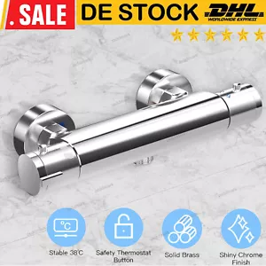 Duscharmatur Mischbatterie Dusche Thermostat Chrom Aufputz Bad Brausethermostat - Bild 1 von 10