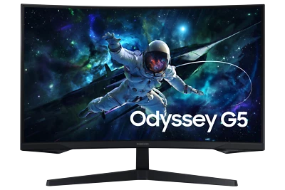 Samsung Odyssey G55C  Gaming Monitor LS27CG554EUXEN, 32 Zoll, 1 ms, 165 Hz - Bild 1 von 4