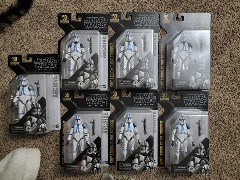 (7) Star Wars The Black Series 501st Legion Clone Trooper Archive Figure LOT Cover