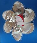 Murano Art Glass Hand Tan Flower Dish New With Tags