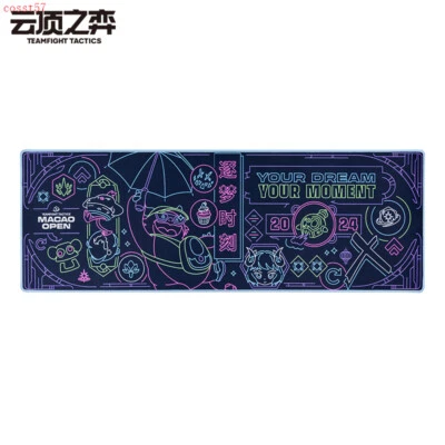 LOL 2024 Teamfight Tactics Macau Open Official Mouse Pad Large Size Keyboard Pad - Image 1 of 4