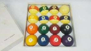 Aramith 2.25" Billiard/Pool Balls ~ Made in Belgium ~ Complete Set - Picture 1 of 6