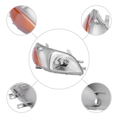 Conjunto de faros lado pasajero derecho ajuste 2000 2001 2002 Toyota Echo 1,5 L Foto 1 de 4