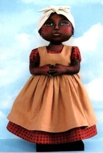 Cloth Folk Art Doll Pattern "Cora Mae" by Susan Barmore - Picture 1 of 1