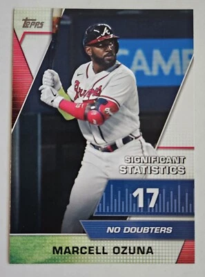 MARCELL OZUNA 2021 Topps - Significant Statistics #SS-15 Braves All-Star - Image 1 of 2