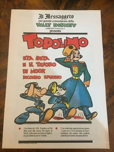 Topolino Eta Beta e il tesoro di Mook secondo episodio Il Messaggero giugno 1990 - Picture 1 of 1
