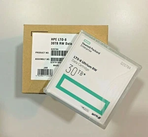 HP / HPE LTO-8 Cartridge # Q2078A Ultrium 30TB- Tape Drive Storage / Brand New