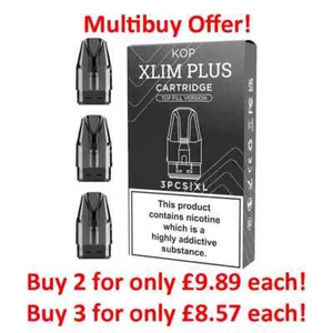 XLIM POD 4ml KOP Pods for OXVA Xlim Xlim Pro Large Pod Pack of 3 Pods - Picture 1 of 2
