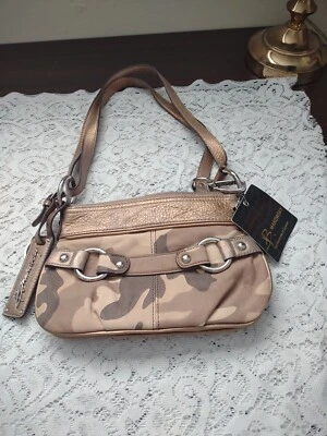 B MAKOWSKY Small Brown Leather Camo Shoulder/Crossbody bag, Excellent Condition - Image 1 of 4