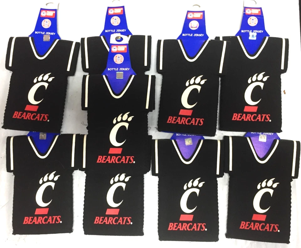 辛辛那提熊猫 NCAA 瓶装球衣支架 冷藏箱 运动 批量 9 件 — 第 1/1 张图片