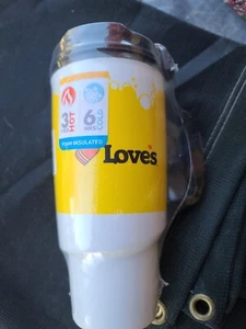 Love's Truck Stop Thermo Insulated Trvl Beverage Mug 34 oz NEW SEALED. Works Grt - Picture 1 of 4