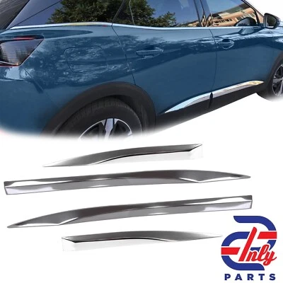 Modanature modanature portiere acciaio cromato 4 pezzi per Peugeot 3008 (dal 2016) - Immagine 1 di 4