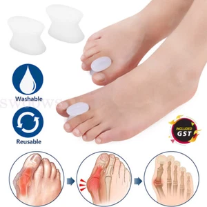 1/4 pair Separator Corrector Protector Pain Bunion Gel Straightener Toe Spreader - Picture 1 of 11