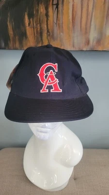 Vintage 1990s California Angels New Era 59Fifty MLB Diamond Collection Hat 7 3/4 - Image 1 of 4