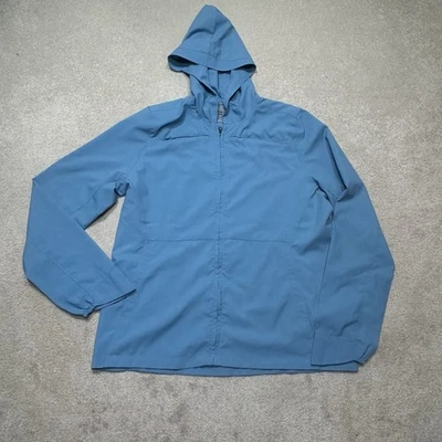 Chaqueta cortavientos Royal Robbins para mujer azul medio ajuste estándar Foto 1 de 4