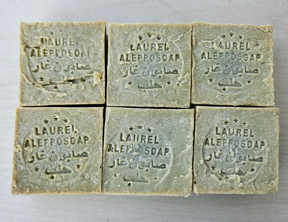 Original Aleppo-Seife ca . 95% Oliven 5% Lorbeer handgemacht vegan #Alepposeife - Bild 1 von 1