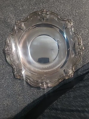 Bandeja de plato sándwich Gorham Silverplate EP YC1312 Chantilly, 10,5" Foto 1 de 4