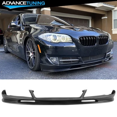 Fits 10-13 BMW F10 5 Series 3D Style Unpainted Front Bumper Lip splitter PU Foto 1 de 4