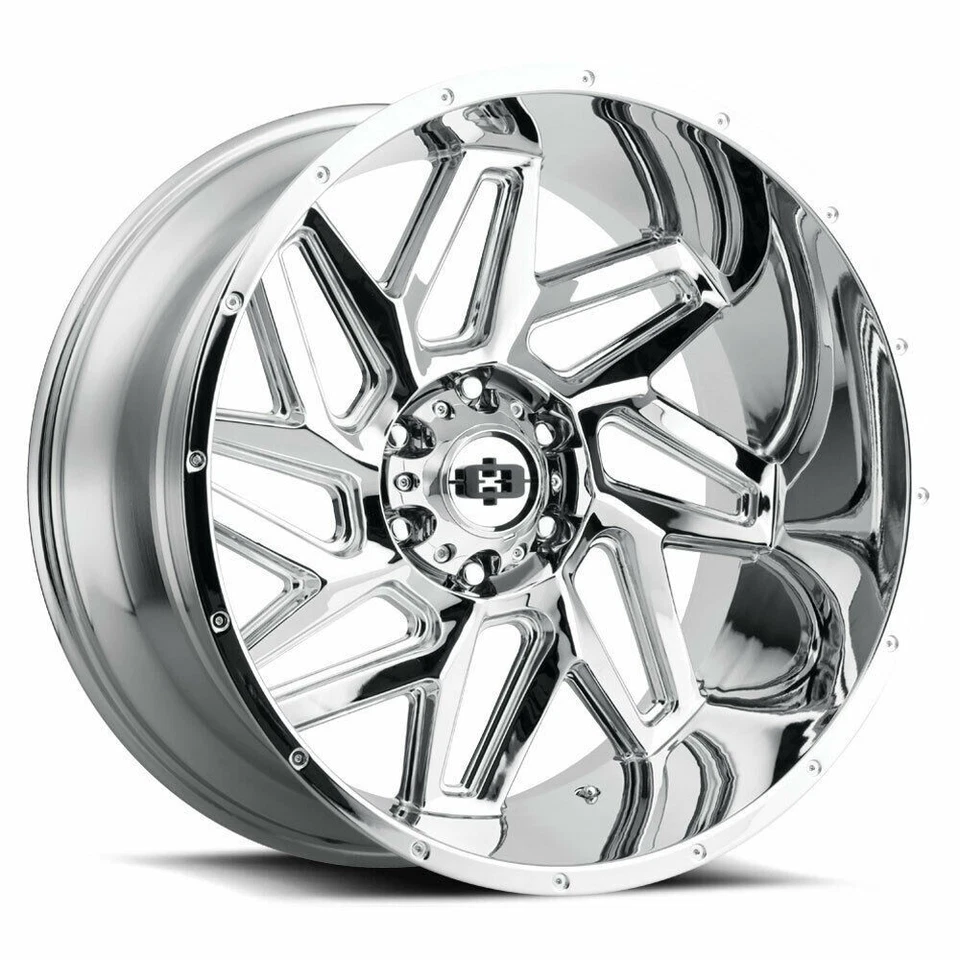 22" Vision Off-Road 361 Spyder Chrome Wheel 22x10 8x170 For Ford Truck Rim -19mm - Image 1 of 4