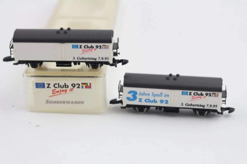 Z Club 92 Goods Wagon Set 3 Years Märklin Mini-Club Gauge Z OVP +Top+ - Image 1 of 1