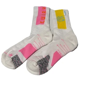 Under Armour Curry Playmaker Sesame Street Sample Socks White Adult Size Large - Picture 1 of 5