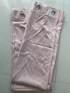 Pink Blackout Curtains Solid 52x63 Inch Light Pink 2 Panels - Picture 1 of 7