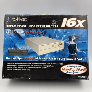 I/O Magic Internal DVD+-RW/R Dual Format Double Layer Burner IDVD16DD 2005 New - Picture 1 of 7
