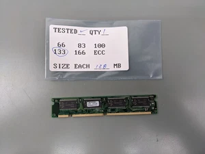 128MB PC133 SDRAM DIMM RAM Memory Stick - Picture 1 of 3