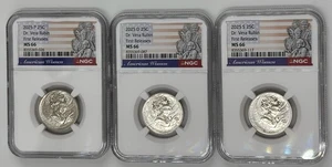 2025 PDS DR VERA RUBIN AMERICAN WOMEN P D S AWQ NGC MS66 🔥FIRST RELEASES🔥 - Picture 1 of 3