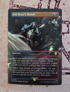 Magic The Gathering Foil Fell Beast's Shriek El Señor de los Anillos Cuentos de la Tierra Media Casi Nuevo - Imagen 1 de 1