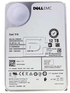 Dell V308G / Seagate Exos X16 ST12000NM005G 12TB 6Gbps 7.2K 512e Enterprise SATA - Photo 1/2