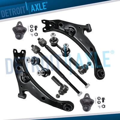 Front Lower Control Arms Sway Bars for 1996-2002 Toyota Corolla Chevy GEO Prizm - Image 1 of 4