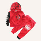 Spider-Man Tracksuit Boys Long Sleeve Hoodie Tops +Pants Kids Clothes Outfits