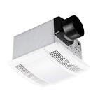 Very-Quiet 90 CFM, 1.5 Sone Bathroom Ventilation and Exhaust Fan With LED lig...