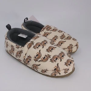 Carters True Toddler Indoor Outdoor Slippers Large 9/10 Dinosaurs Beige/Brown - Picture 1 of 5