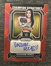 Roxanne Perez 2023 Panini Prizm WWE Champion Signatures RED PRIZM AUTO 59/99 SP