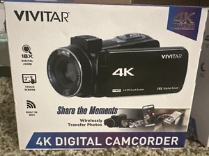 VIVITAR PRO 4K DIGITAL CAMCORDER .. Open Box Never Used - Picture 1 of 4